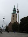 Marienkirche sur fond de la Fernsehturm