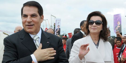 Le président Ben Ali et son épouse