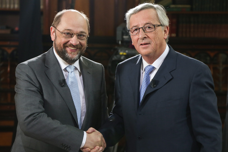 M. Schulz et JC Juncker