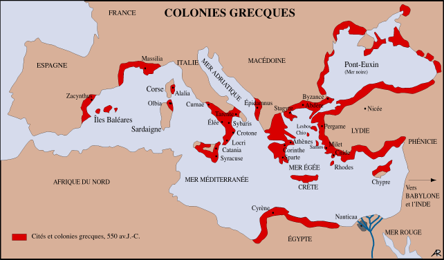 Les colonies grecques