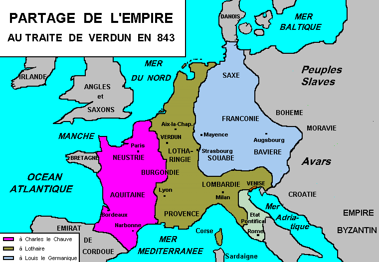 Le traité de Verdun